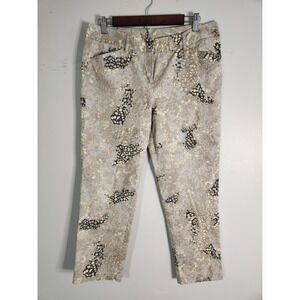 Zac & Rachel‎ Pants Womens Size 10  Stretch Camo Ankle Length Spring summer